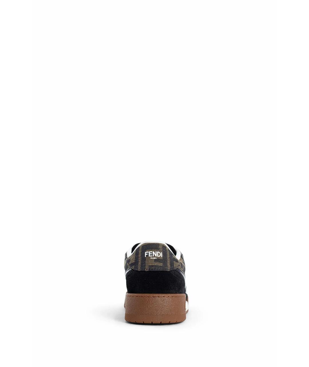 FENDI Мульти текстильные кеды, фото 4