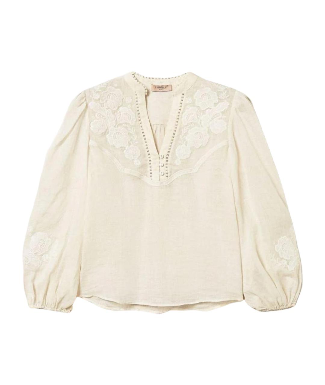 TWIN-SET Бежевая блузы, фото 1