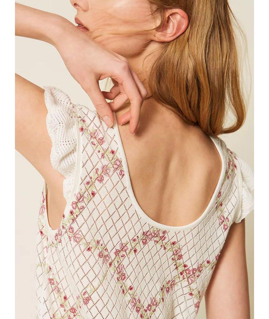 TWIN-SET Мульти хлопковая блузы, фото 8