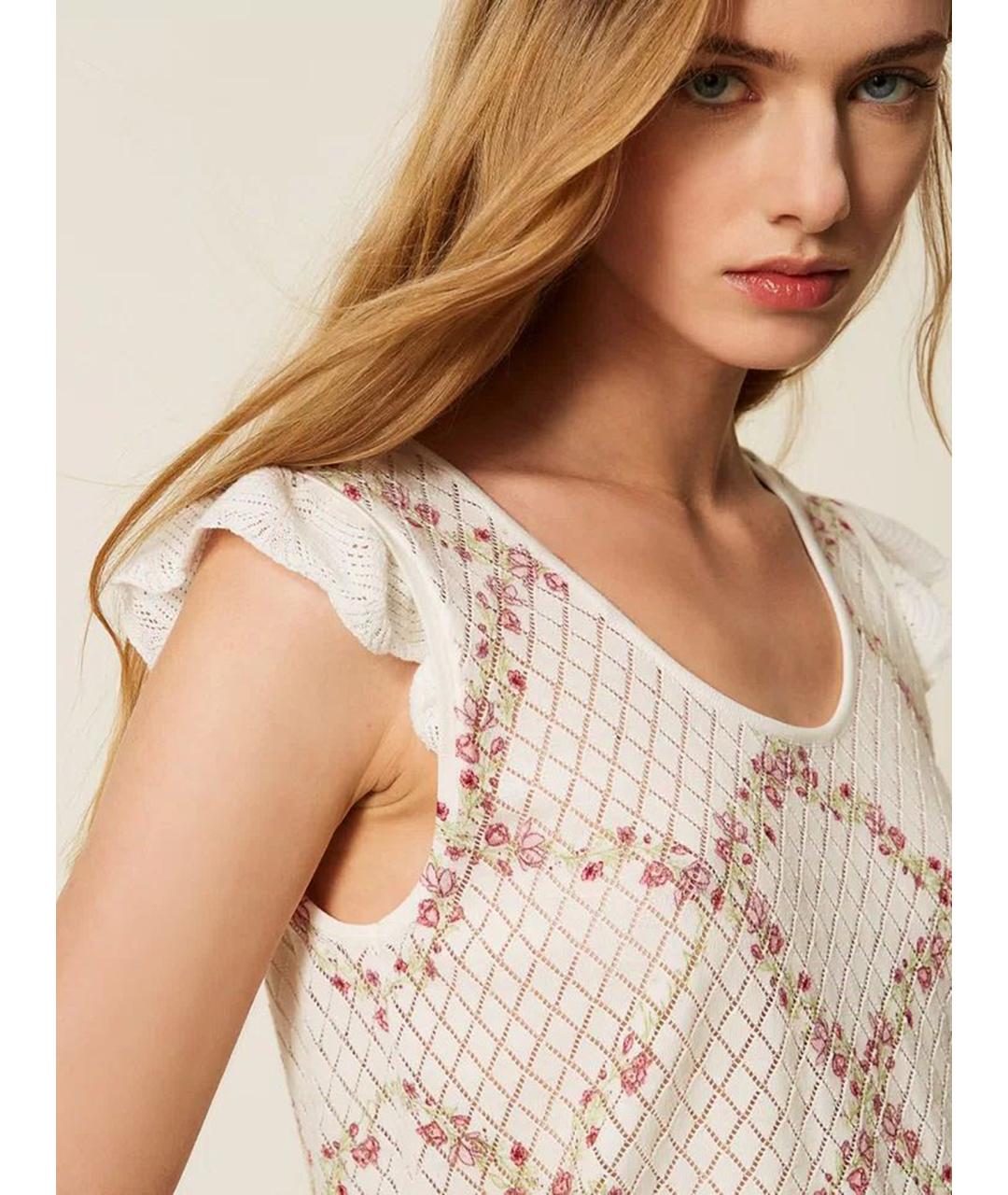 TWIN-SET Мульти хлопковая блузы, фото 7