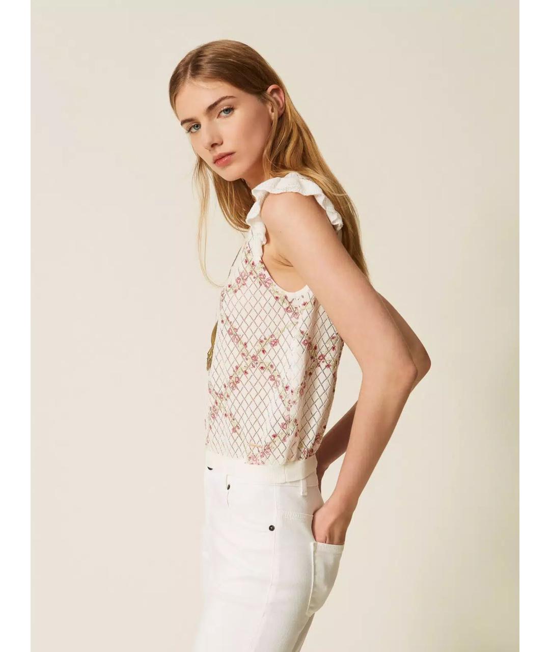 TWIN-SET Мульти хлопковая блузы, фото 4