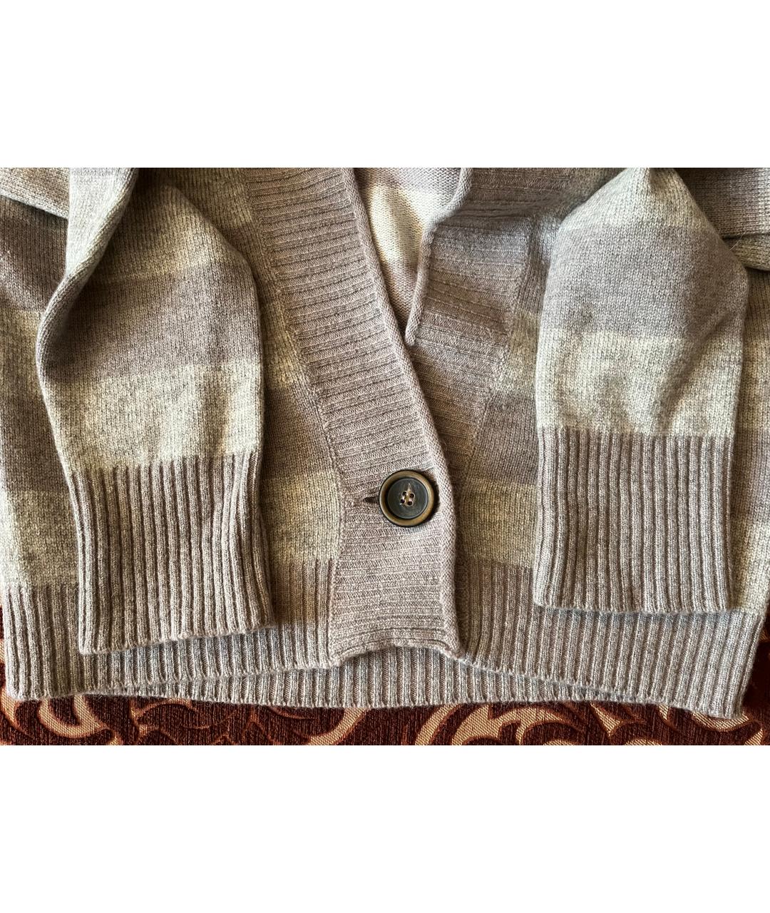 FABIANA FILIPPI Серый шерстяной кардиган, фото 8