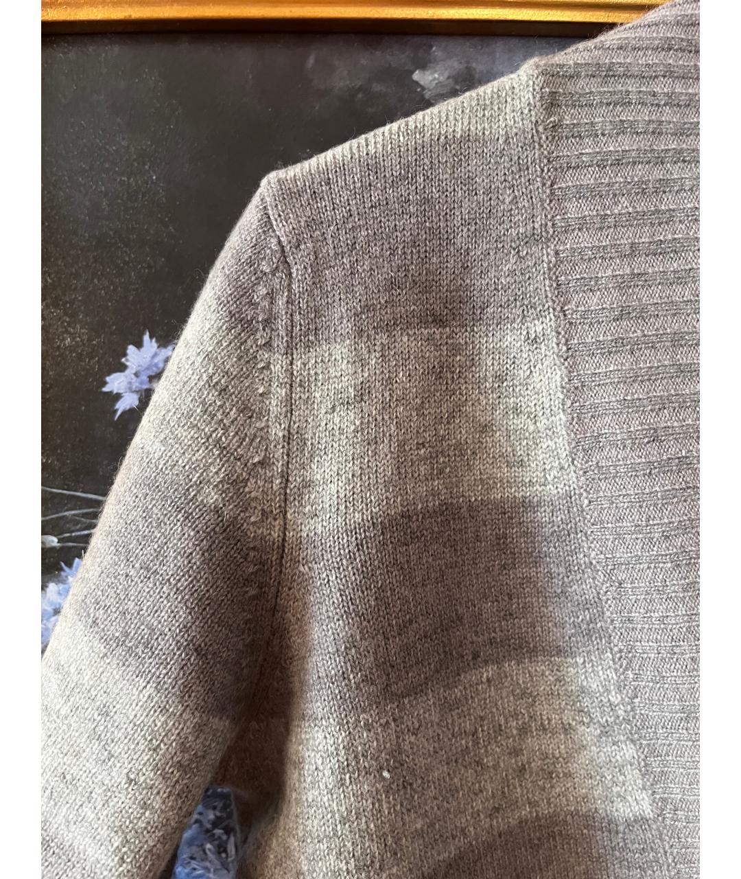 FABIANA FILIPPI Серый шерстяной кардиган, фото 4