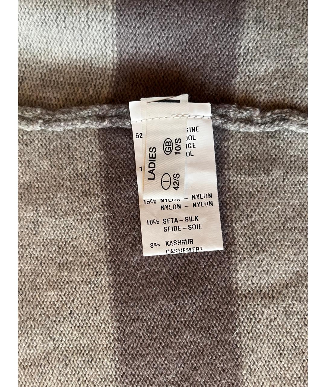 FABIANA FILIPPI Серый шерстяной кардиган, фото 9