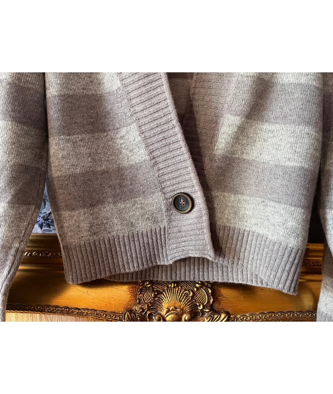 FABIANA FILIPPI Серый шерстяной кардиган, фото 2