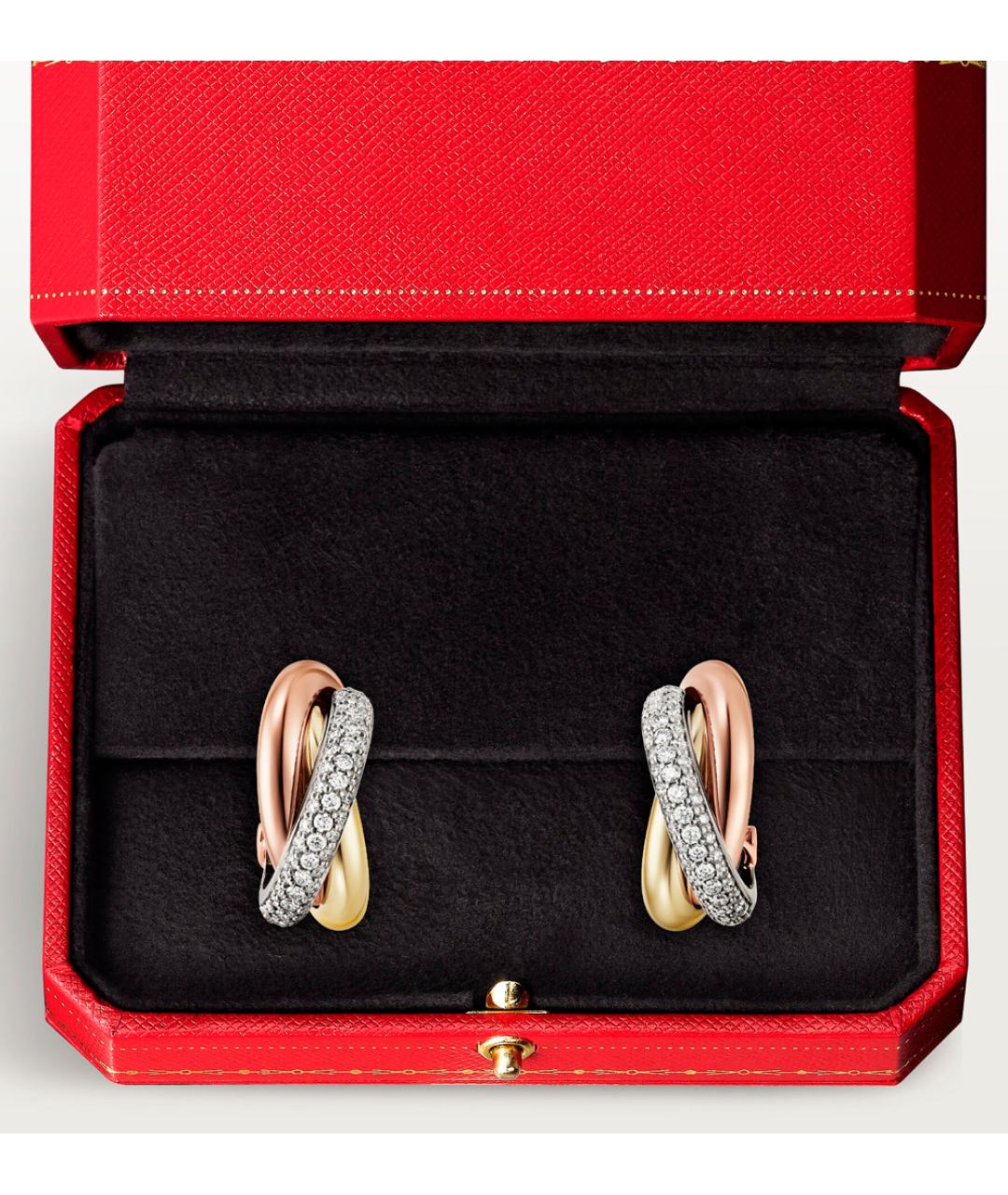 CARTIER Золотые серьги из желтого золота, фото 2