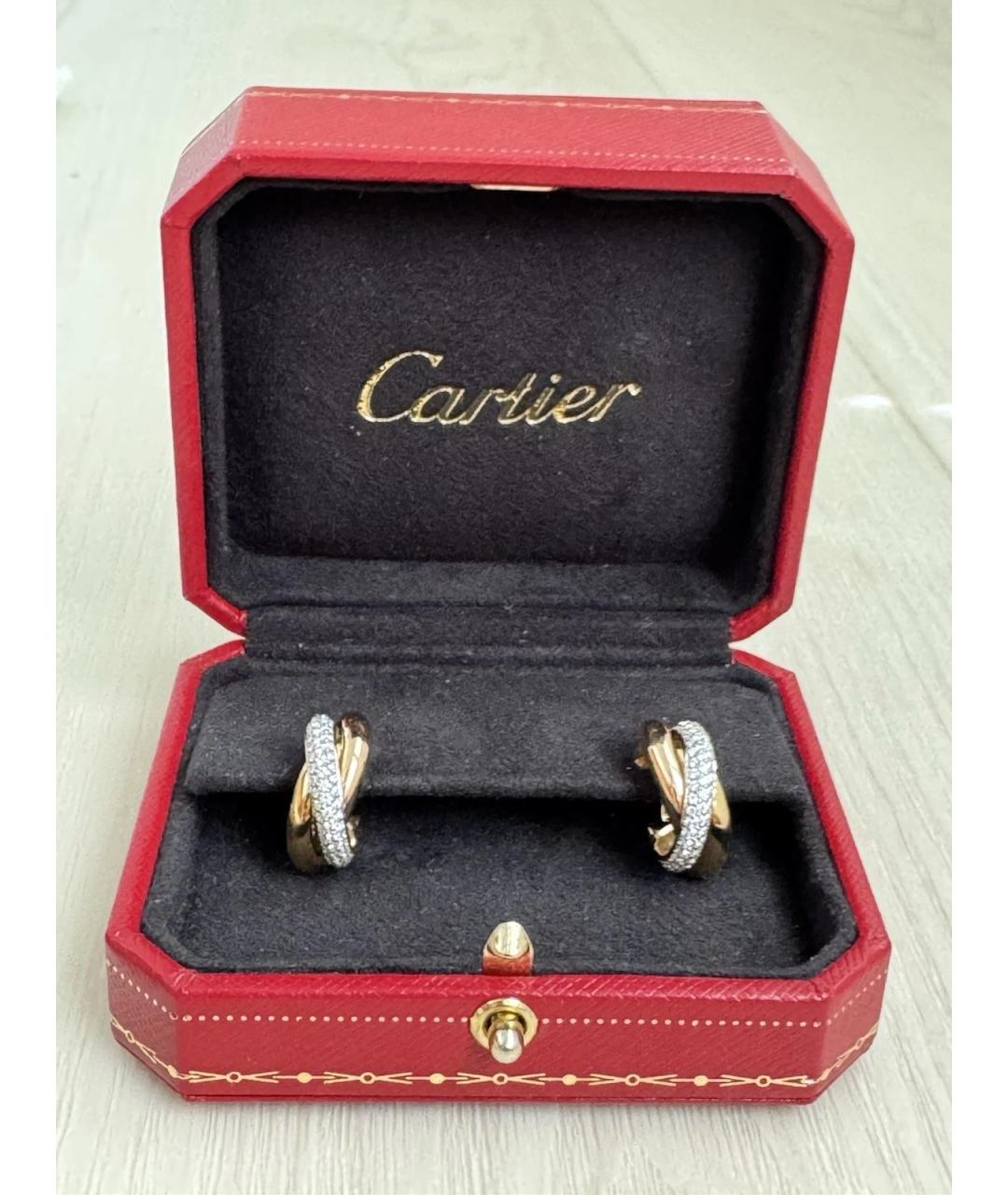 CARTIER Золотые серьги из желтого золота, фото 3