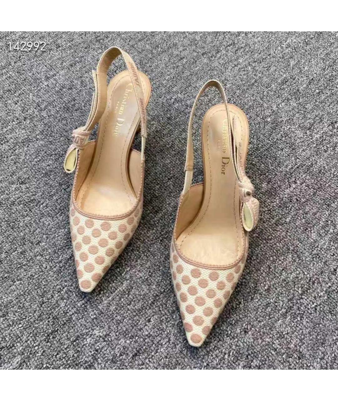 CHRISTIAN DIOR Бежевые ботинки, фото 2