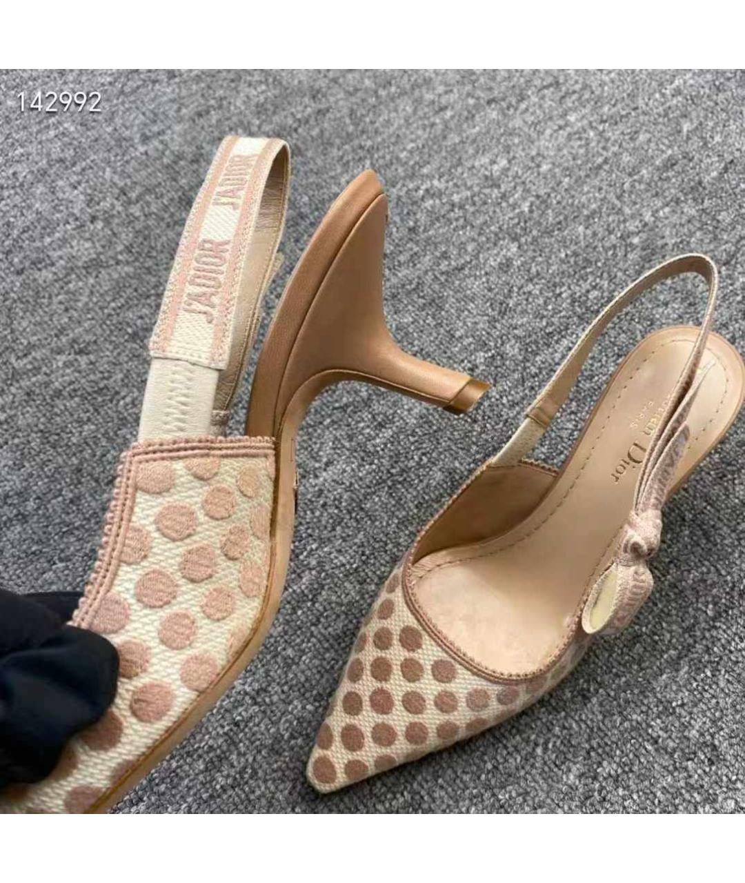 CHRISTIAN DIOR Бежевые ботинки, фото 6