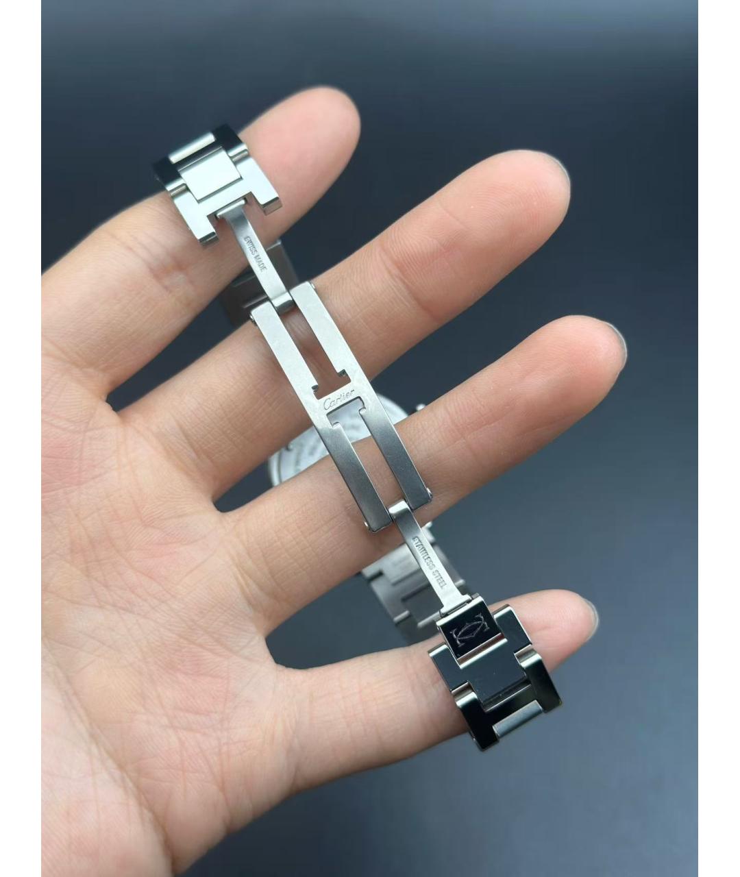 CARTIER Серебряные часы, фото 6