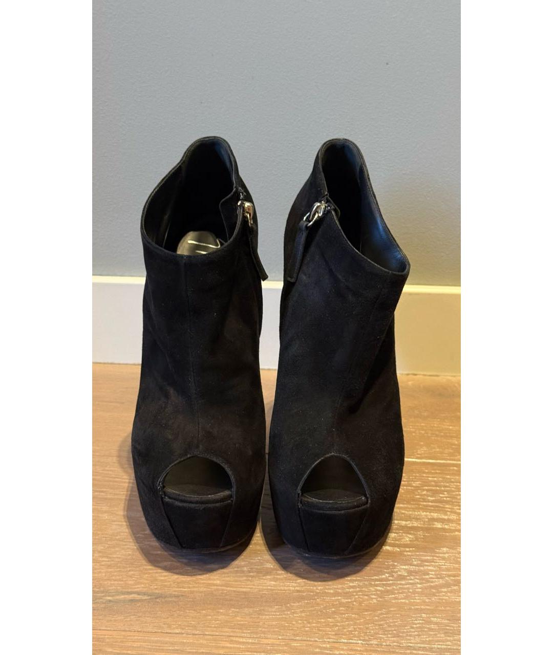 GIUSEPPE ZANOTTI DESIGN Черные замшевые ботильоны, фото 2