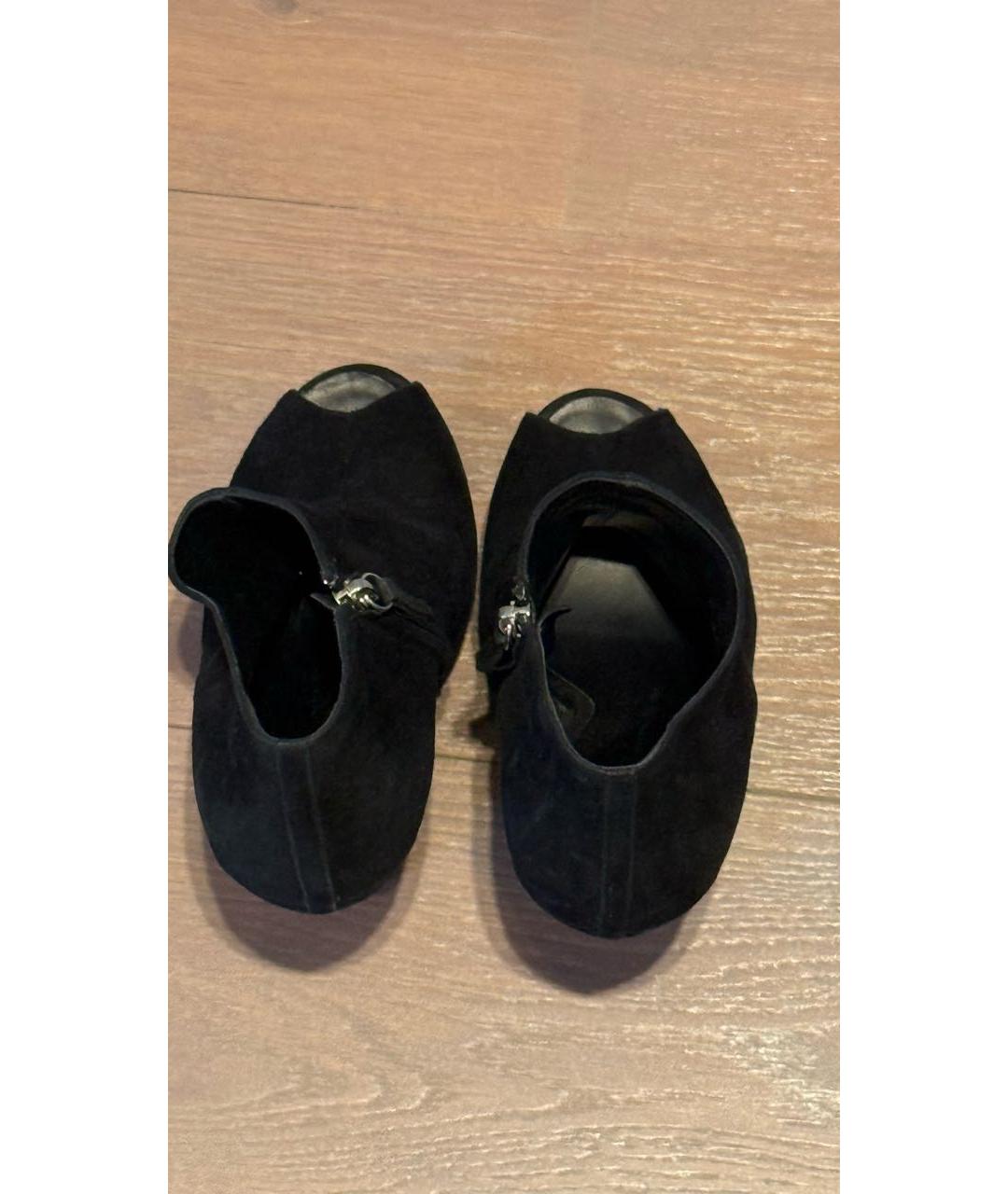 GIUSEPPE ZANOTTI DESIGN Черные замшевые ботильоны, фото 3