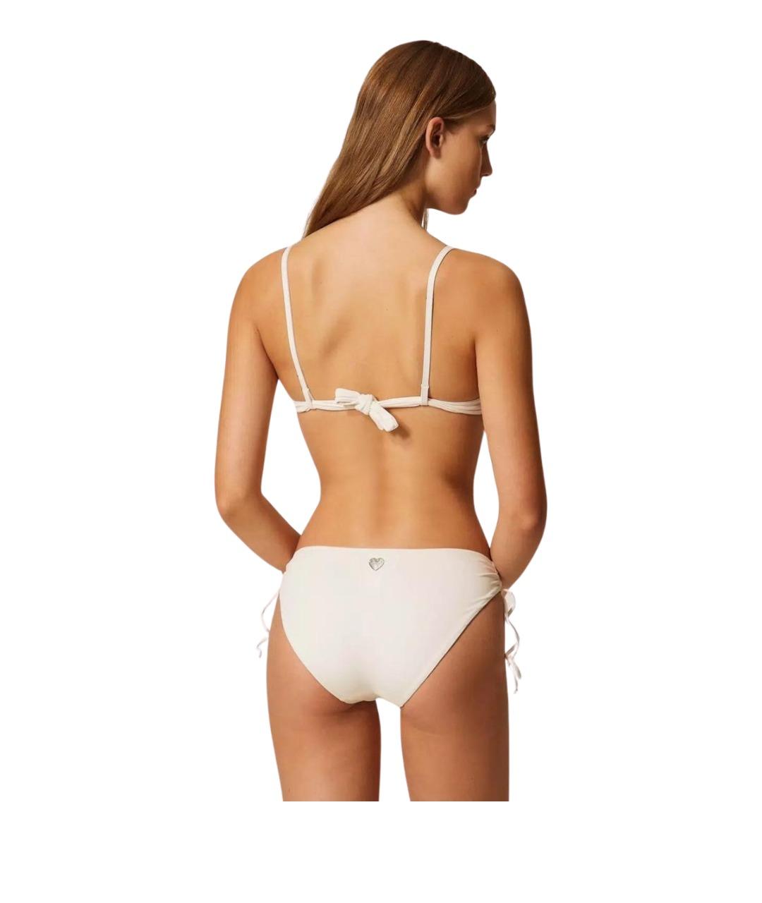 TWIN-SET Белый полиамидовый купальник, фото 4