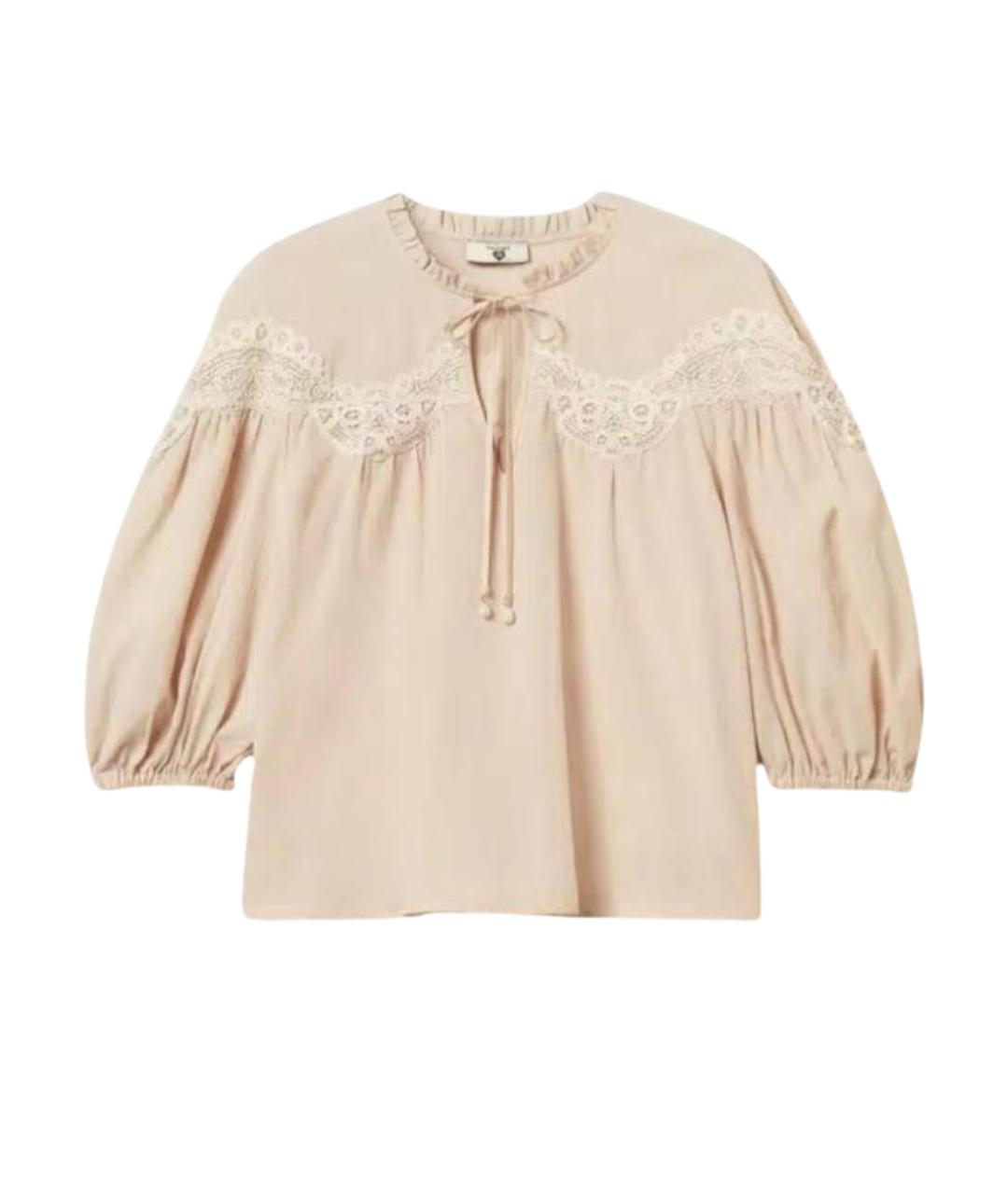 TWIN-SET Бежевая хлопковая блузы, фото 1