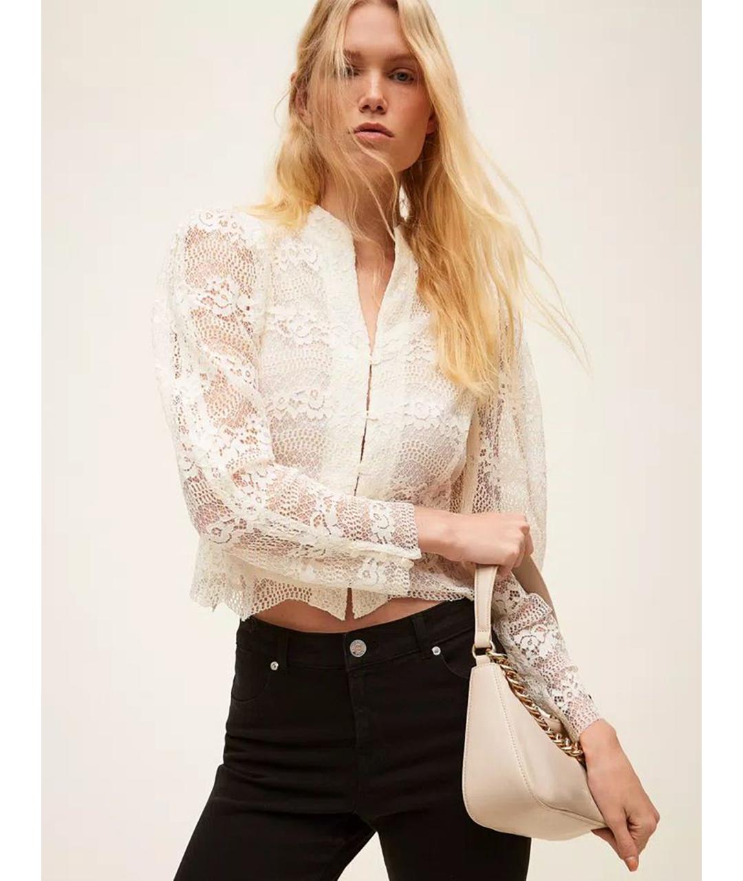 TWIN-SET Белый вискозный жакет/пиджак, фото 3