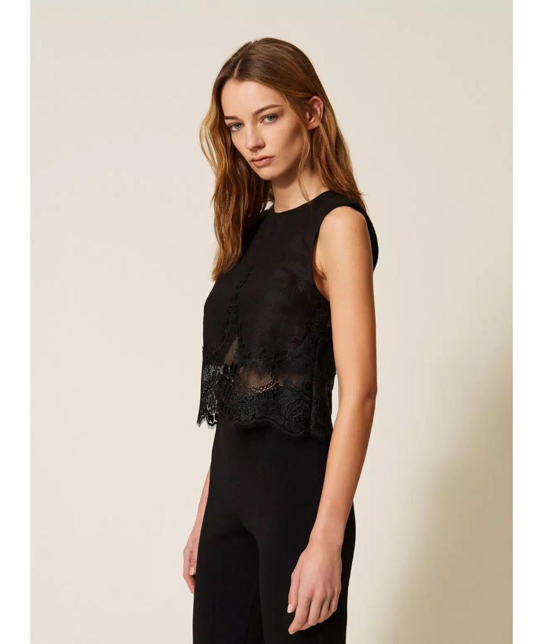TWIN-SET Черная блузы, фото 3
