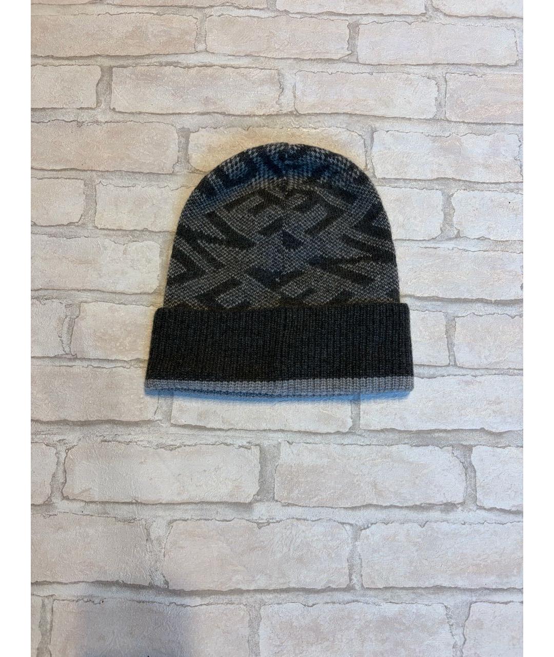 FENDI Серая кашемировая шапка, фото 7