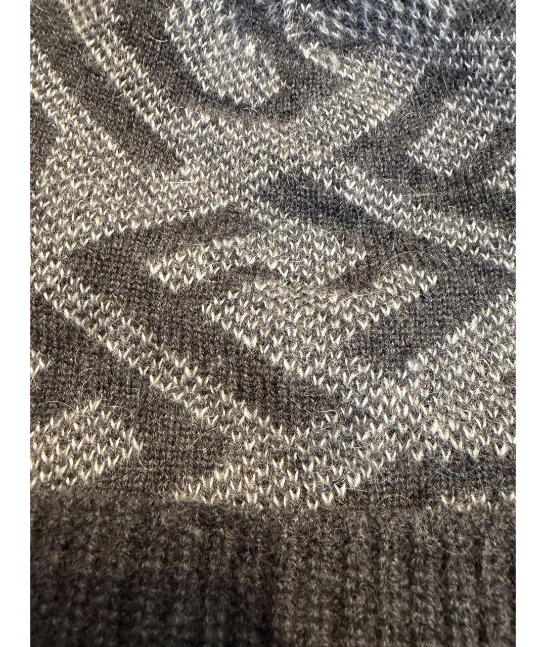 FENDI Серая кашемировая шапка, фото 5