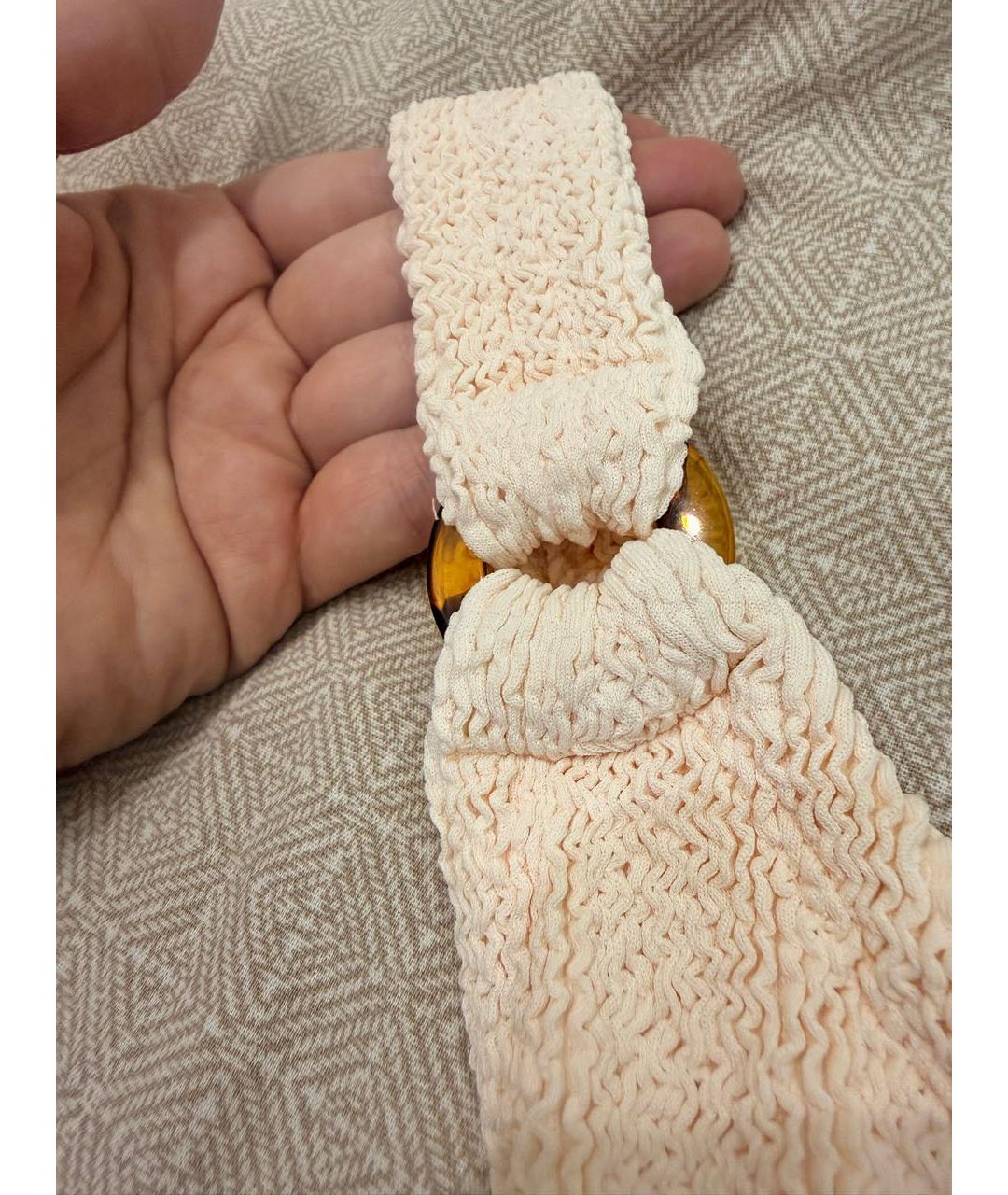 HUNZA G Белый полиамидовый купальник, фото 6