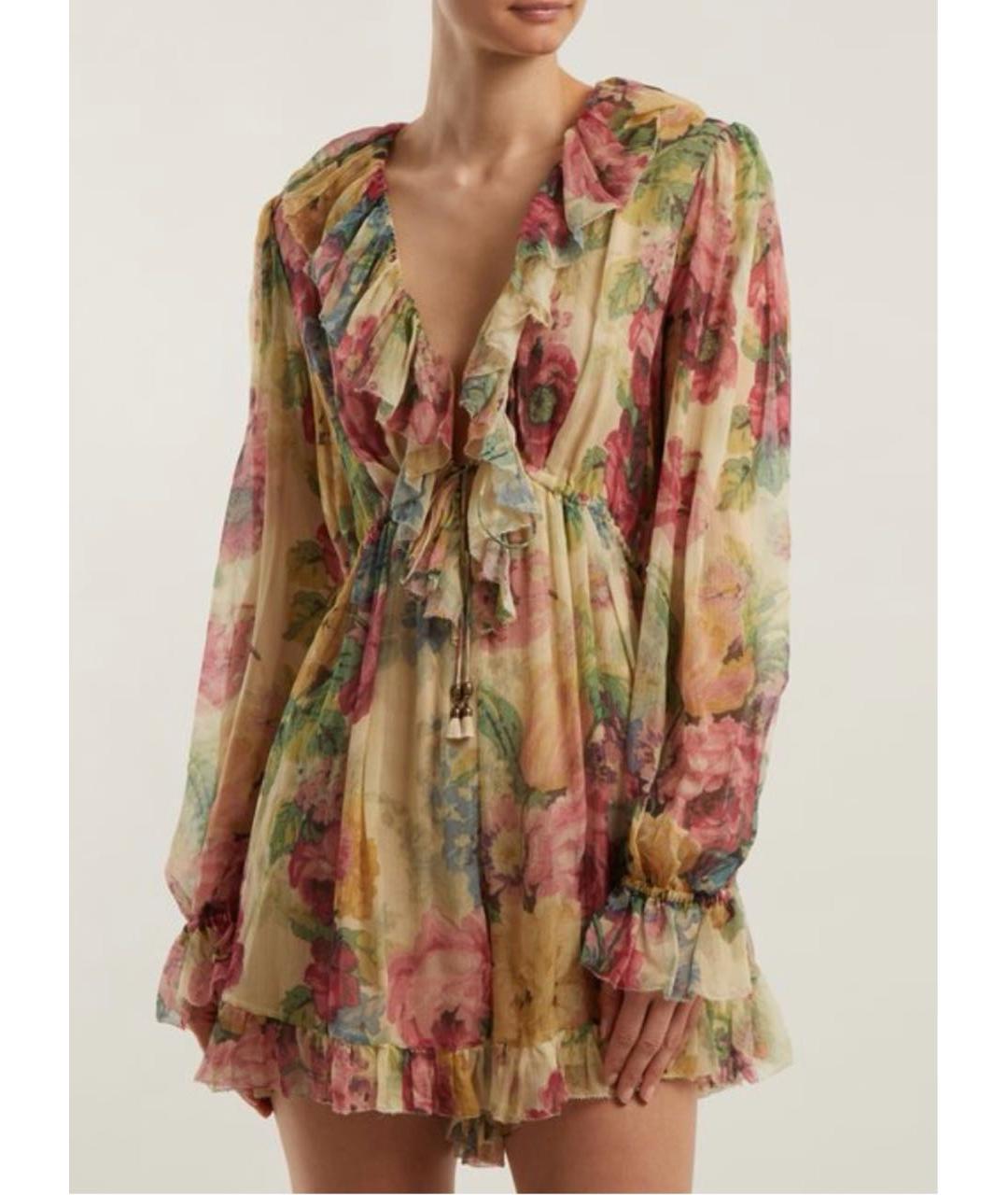 ZIMMERMANN Мульти шелковый комбинезон, фото 4