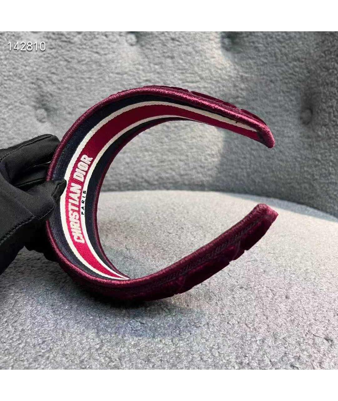 CHRISTIAN DIOR Красный ободок, фото 6