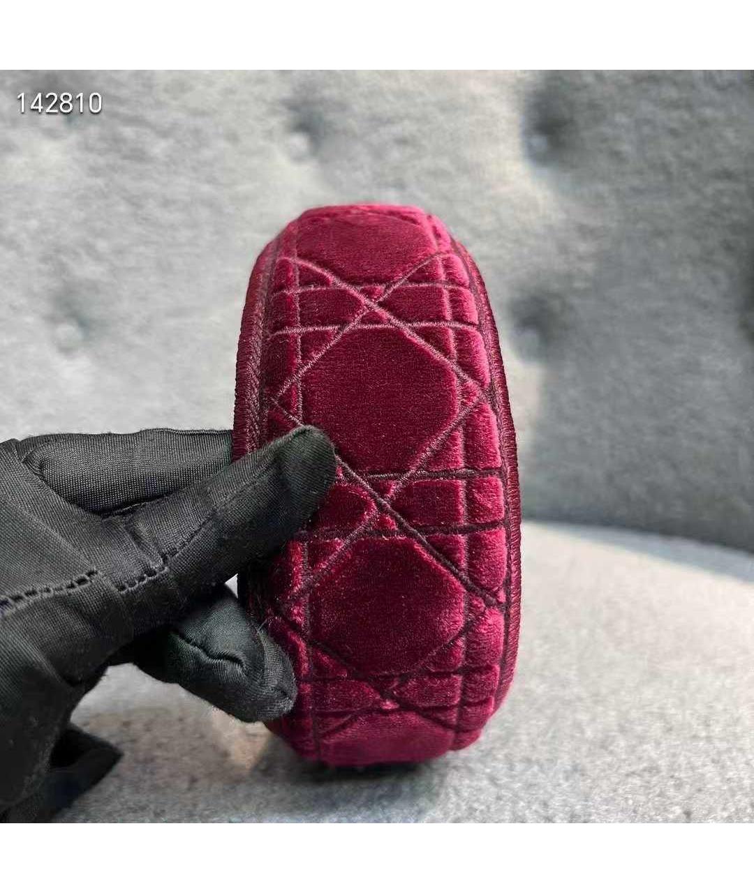 CHRISTIAN DIOR Красный ободок, фото 3