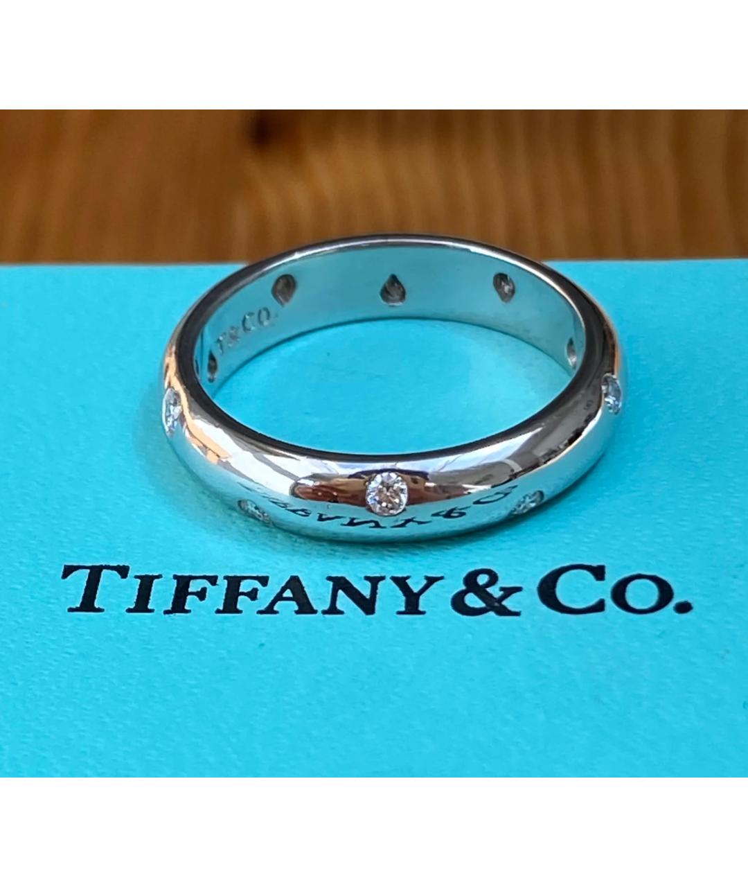 TIFFANY&CO Серебряное платиновое кольцо, фото 3