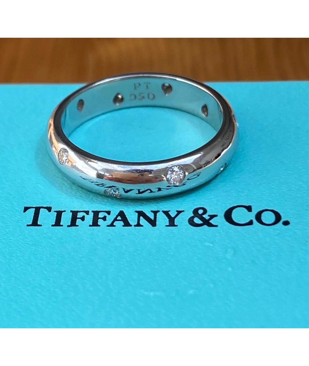 TIFFANY&CO Серебряное платиновое кольцо, фото 2