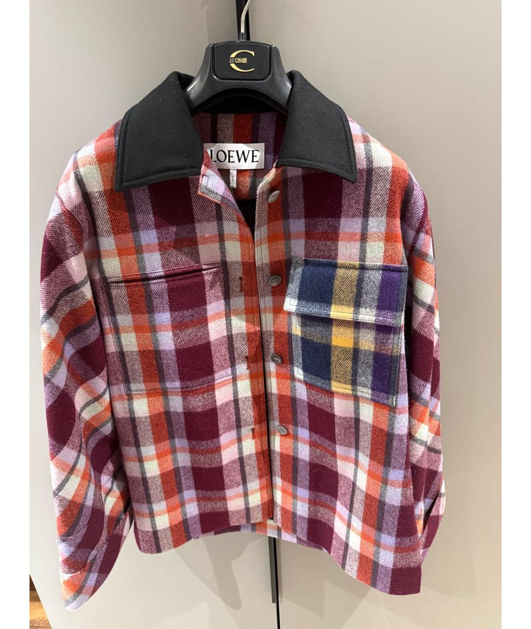 LOEWE Мульти шерстяное пальто, фото 2