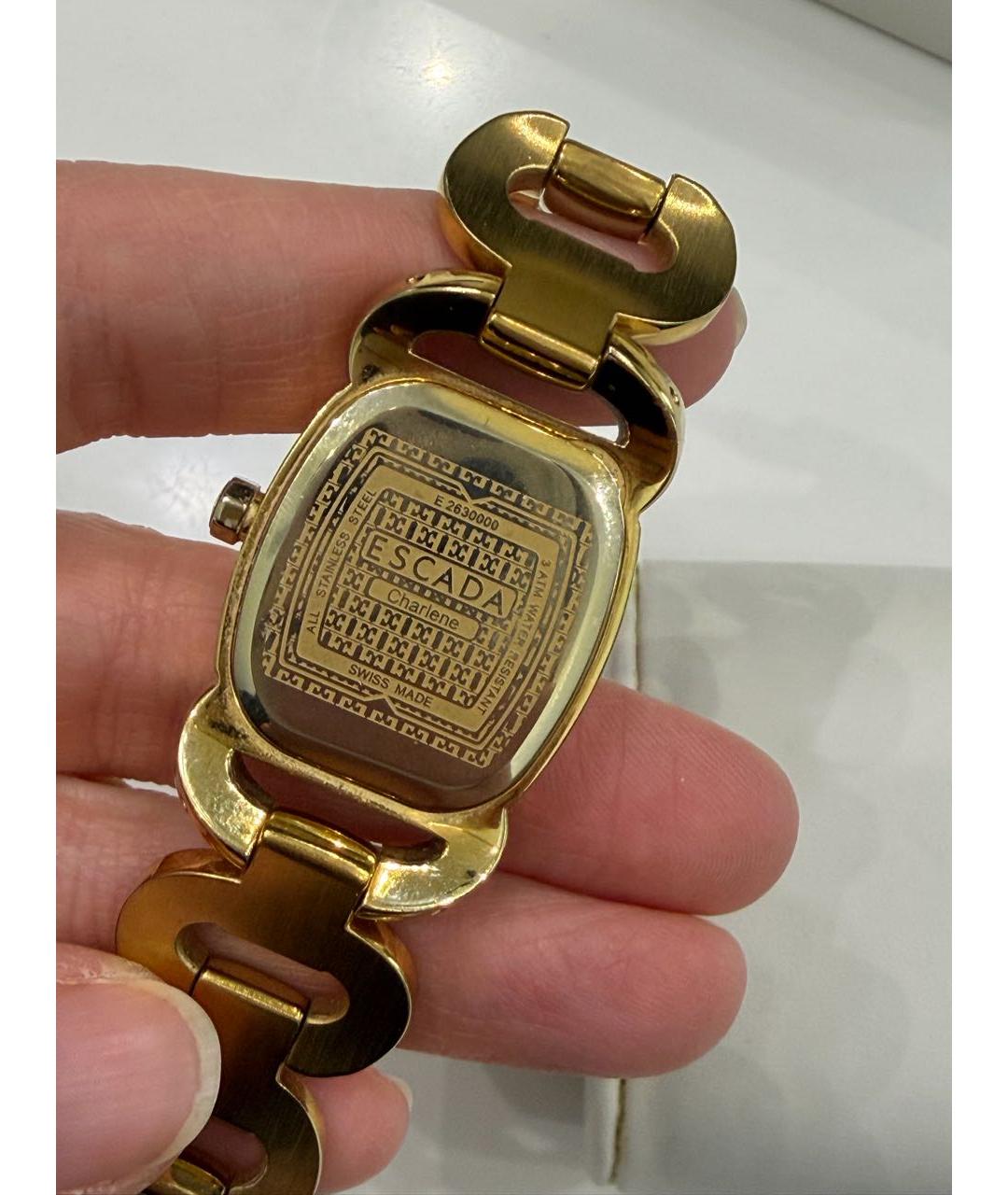 ESCADA Золотые металлические часы, фото 2
