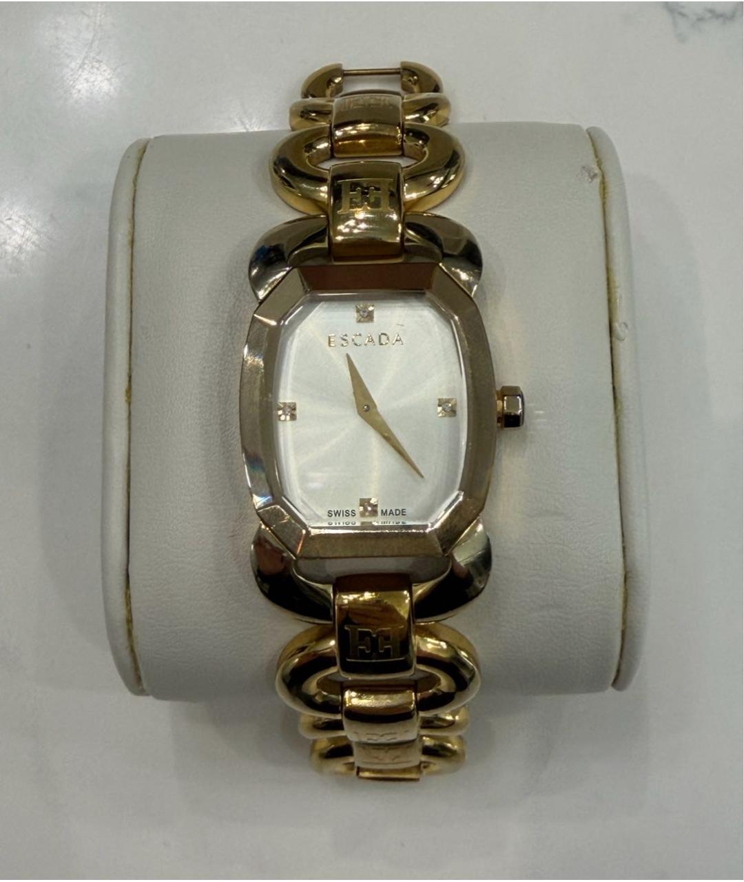 ESCADA Золотые металлические часы, фото 6