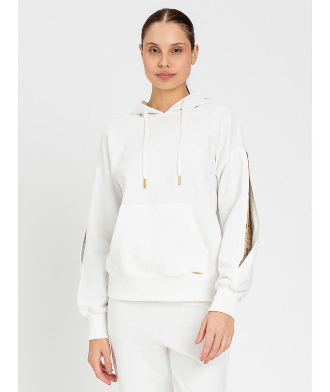 TWIN-SET Белые хлопковые спортивные брюки и шорты, фото 6