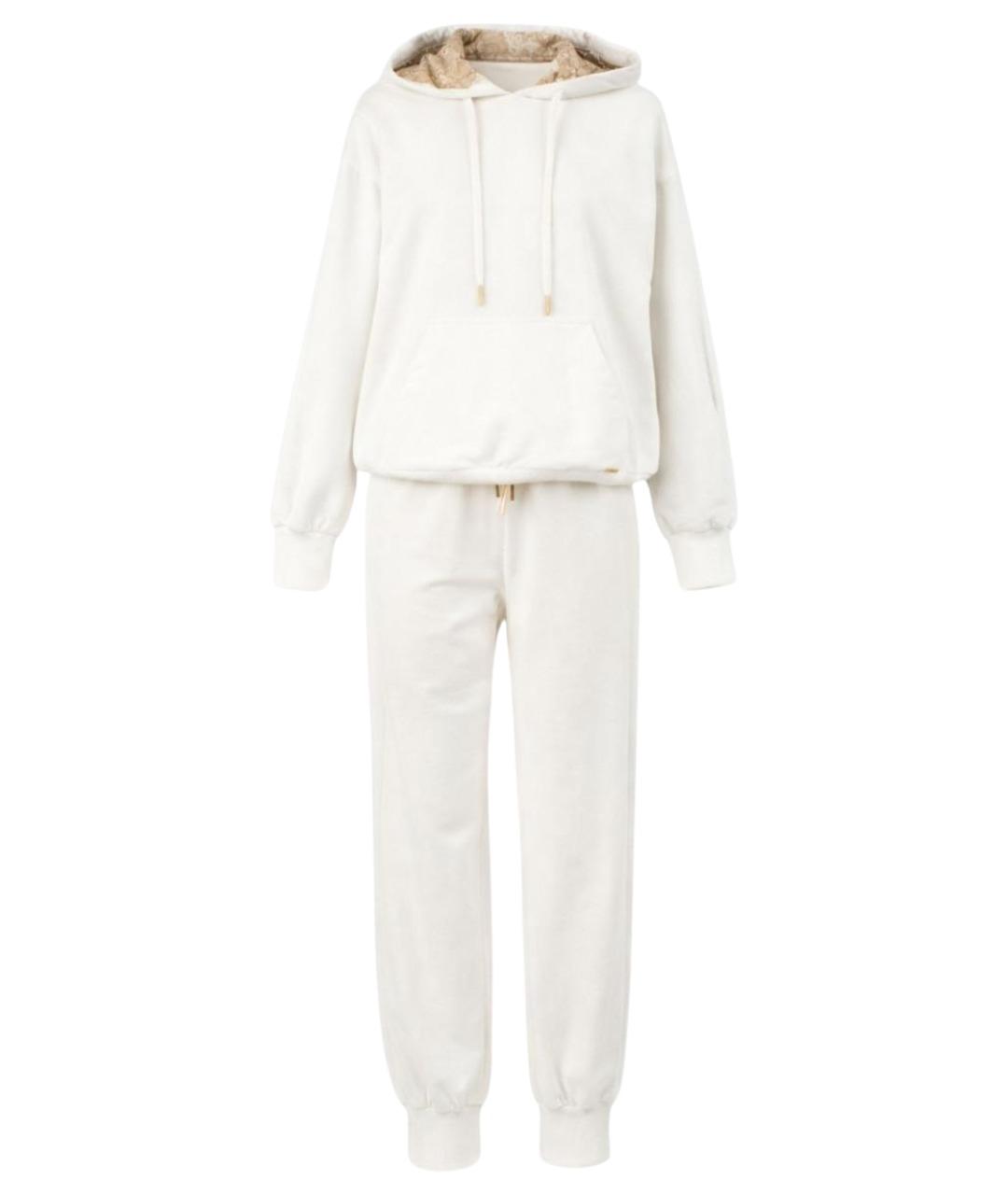 TWIN-SET Белые хлопковые спортивные брюки и шорты, фото 1