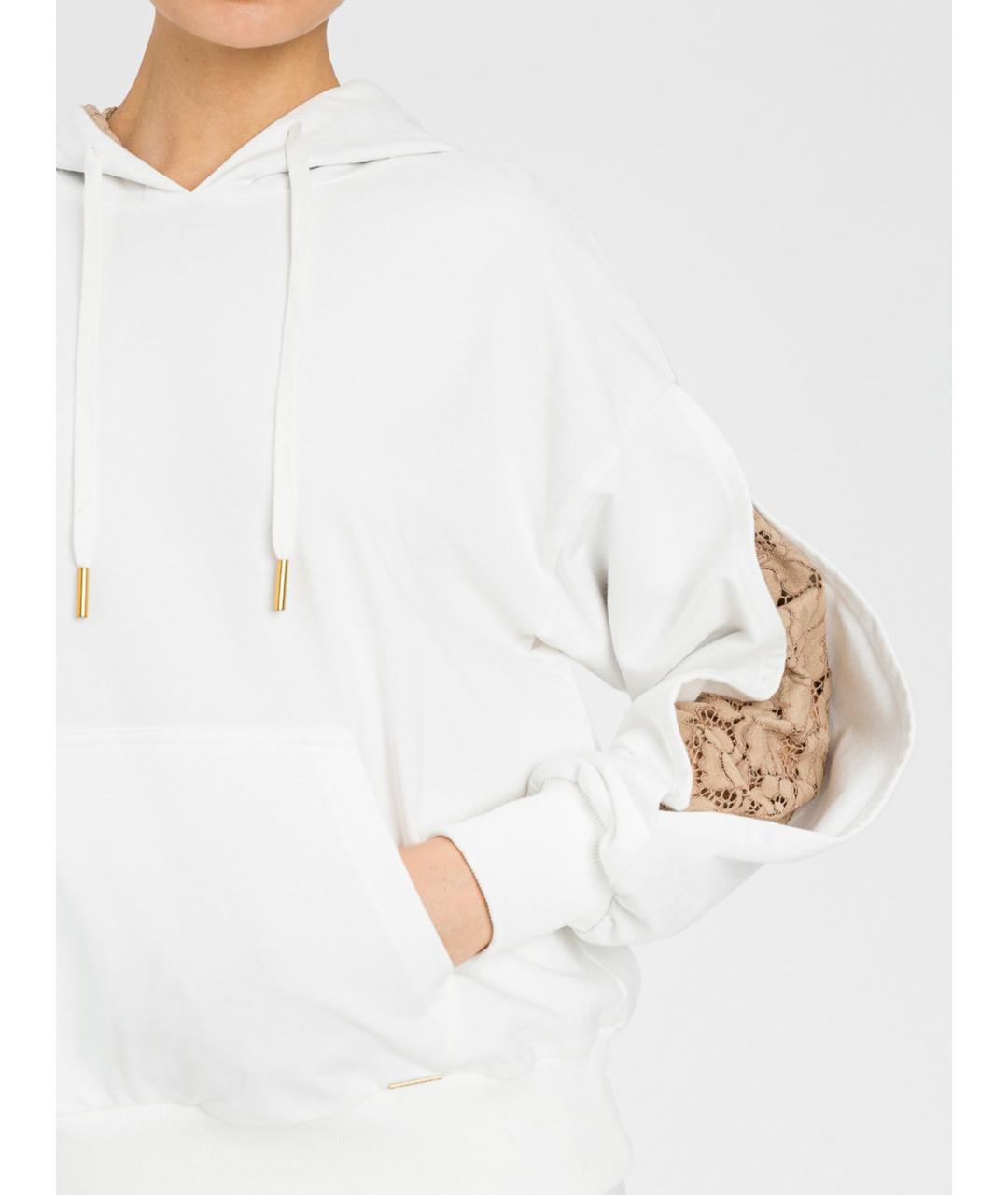 TWIN-SET Белые хлопковые спортивные брюки и шорты, фото 4