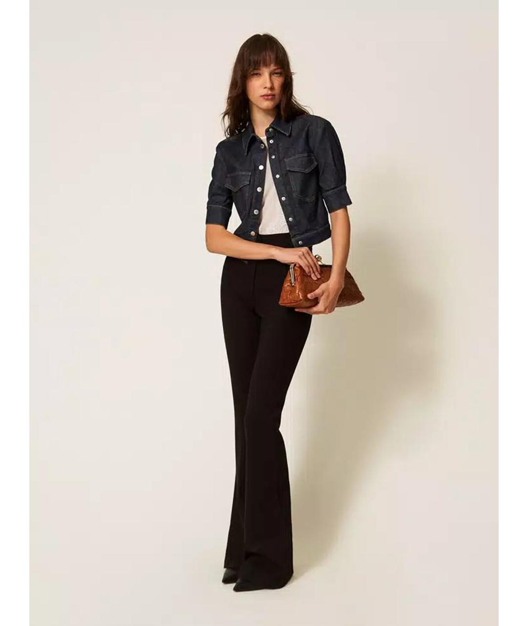 TWIN-SET Белая хлопковая блузы, фото 2