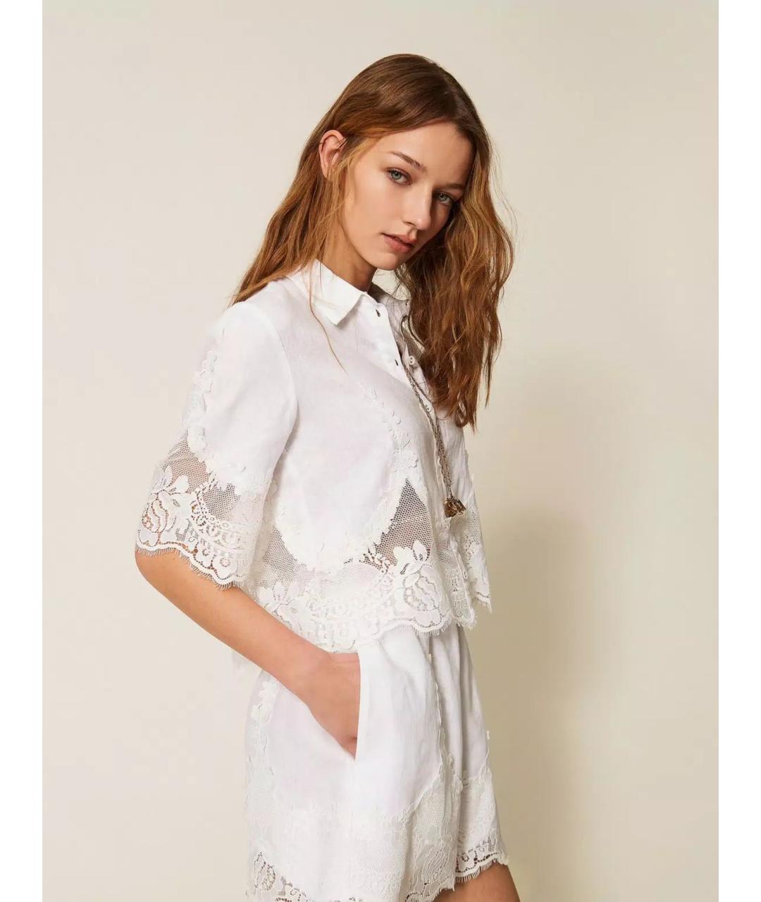 TWIN-SET Белая рубашка, фото 3