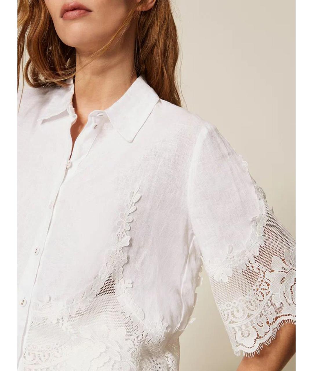 TWIN-SET Белая рубашка, фото 5