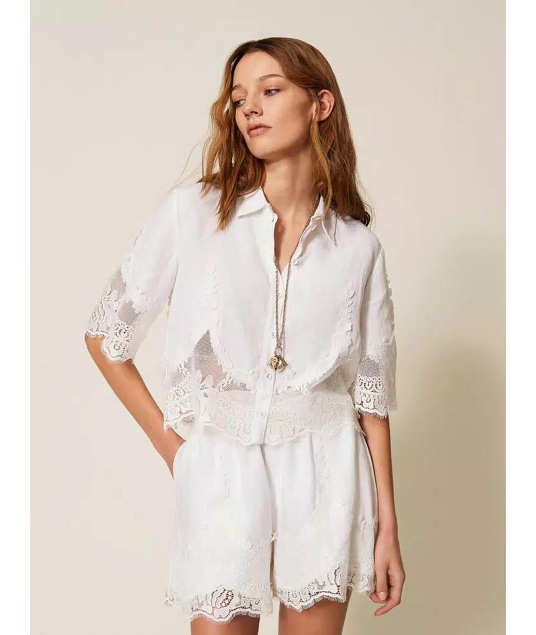 TWIN-SET Белая рубашка, фото 2