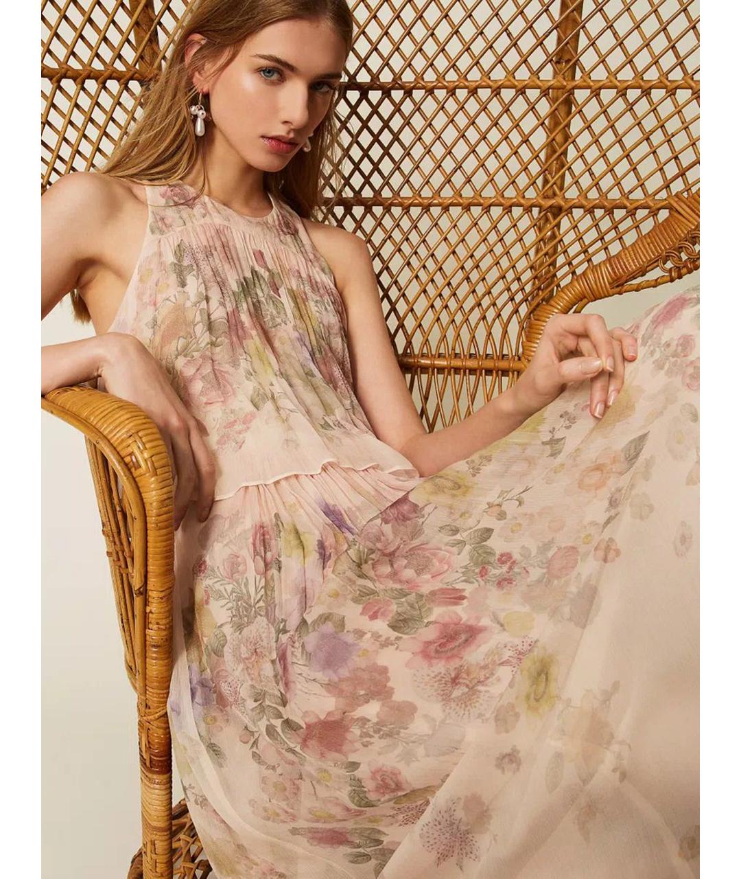 TWIN-SET Мульти вискозное повседневное платье, фото 5