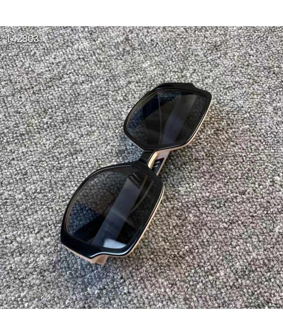 CHRISTIAN DIOR Черные пластиковые солнцезащитные очки, фото 3