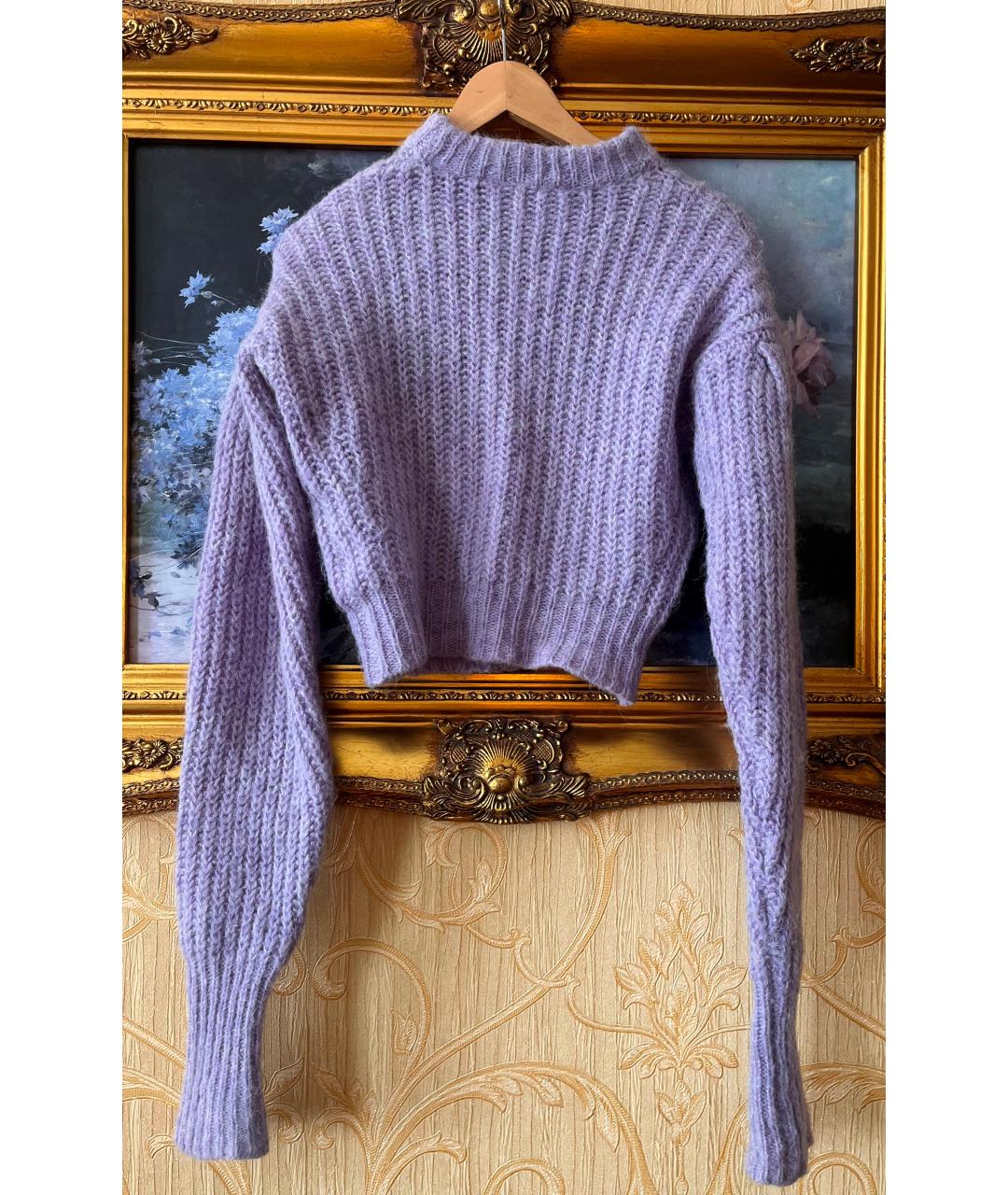 ROTATE Фиолетовый шерстяной джемпер / свитер, фото 2