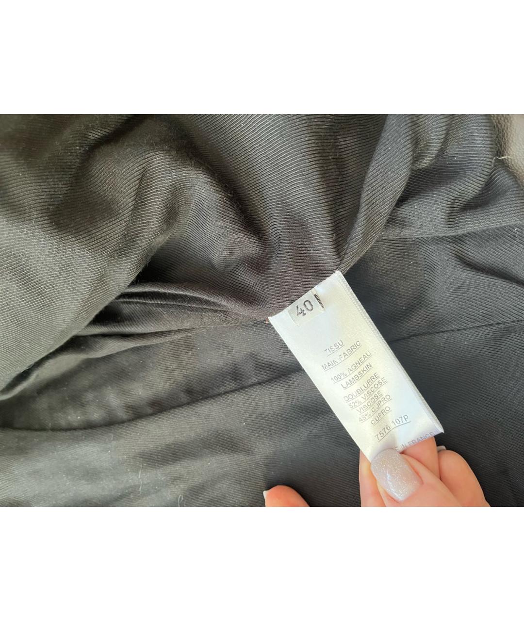 BALMAIN Черная кожаная куртка, фото 5