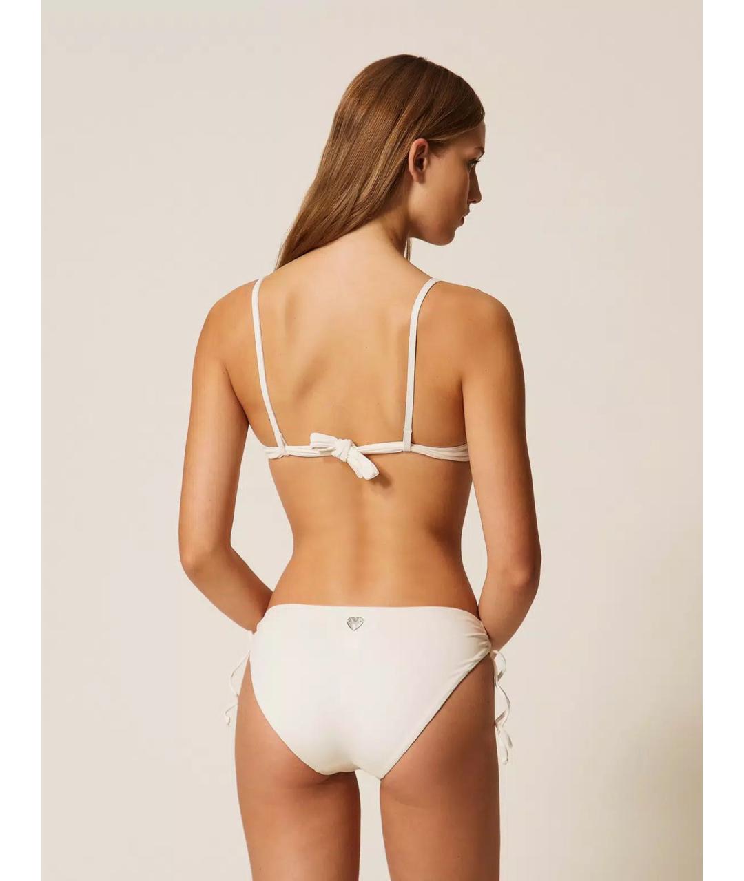 TWIN-SET Белый полиамидовый купальник, фото 4