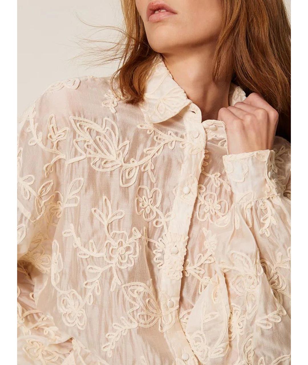 TWIN-SET Бежевая рубашка, фото 6