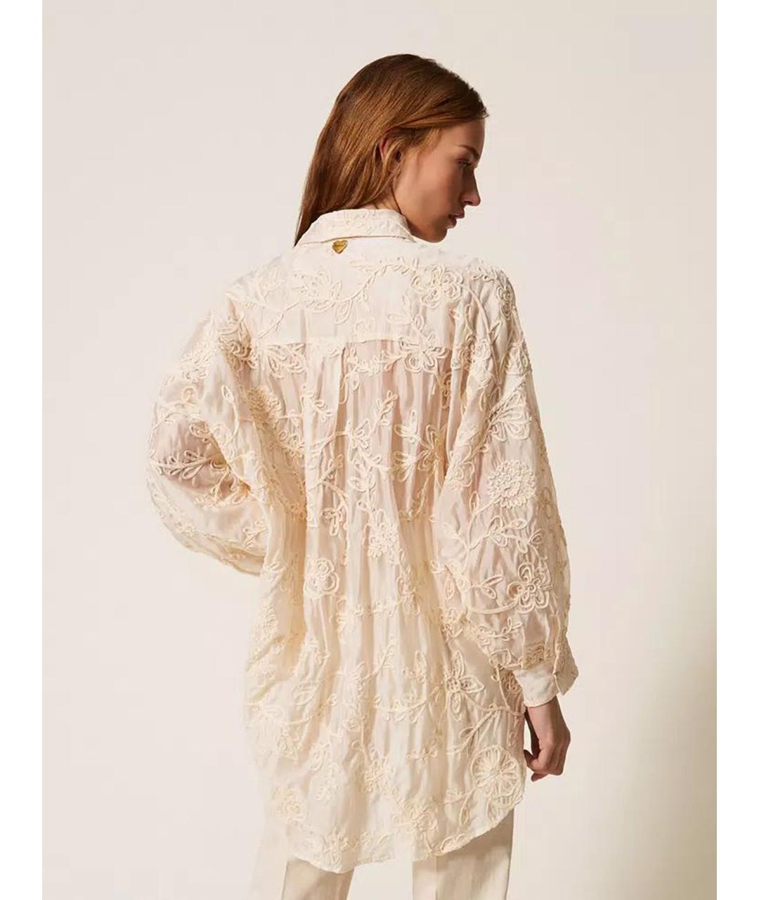 TWIN-SET Бежевая рубашка, фото 5