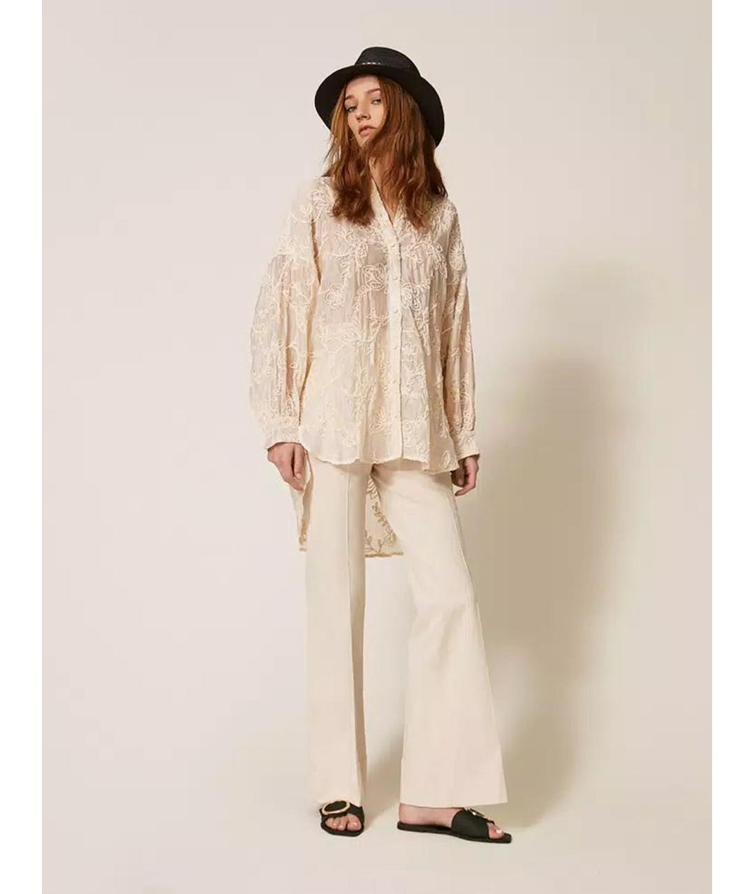 TWIN-SET Бежевая рубашка, фото 2