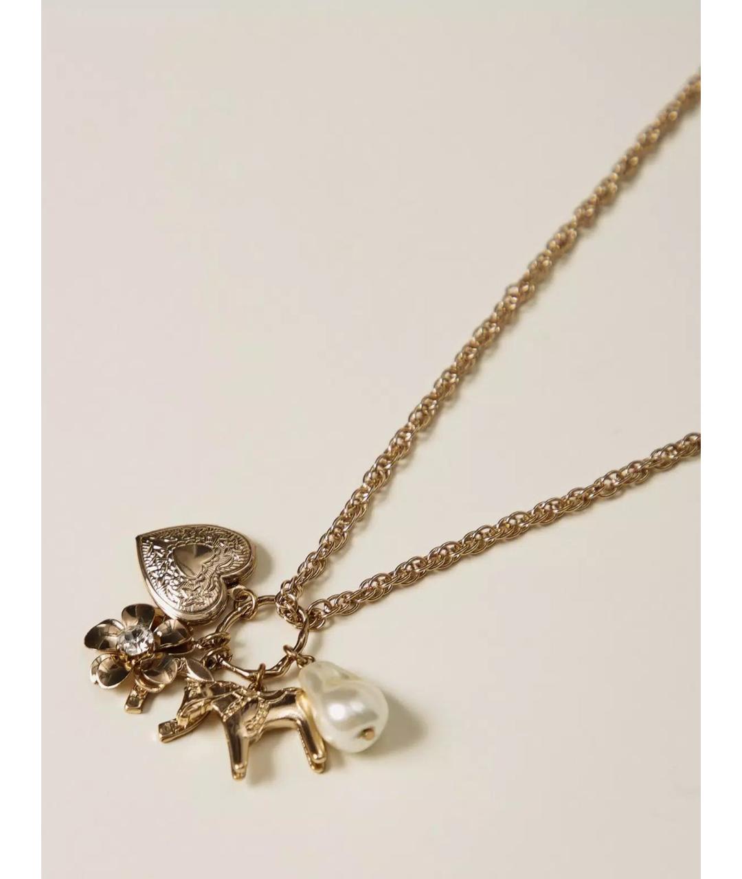 TWIN-SET Золотая металлическая подвеска, фото 2