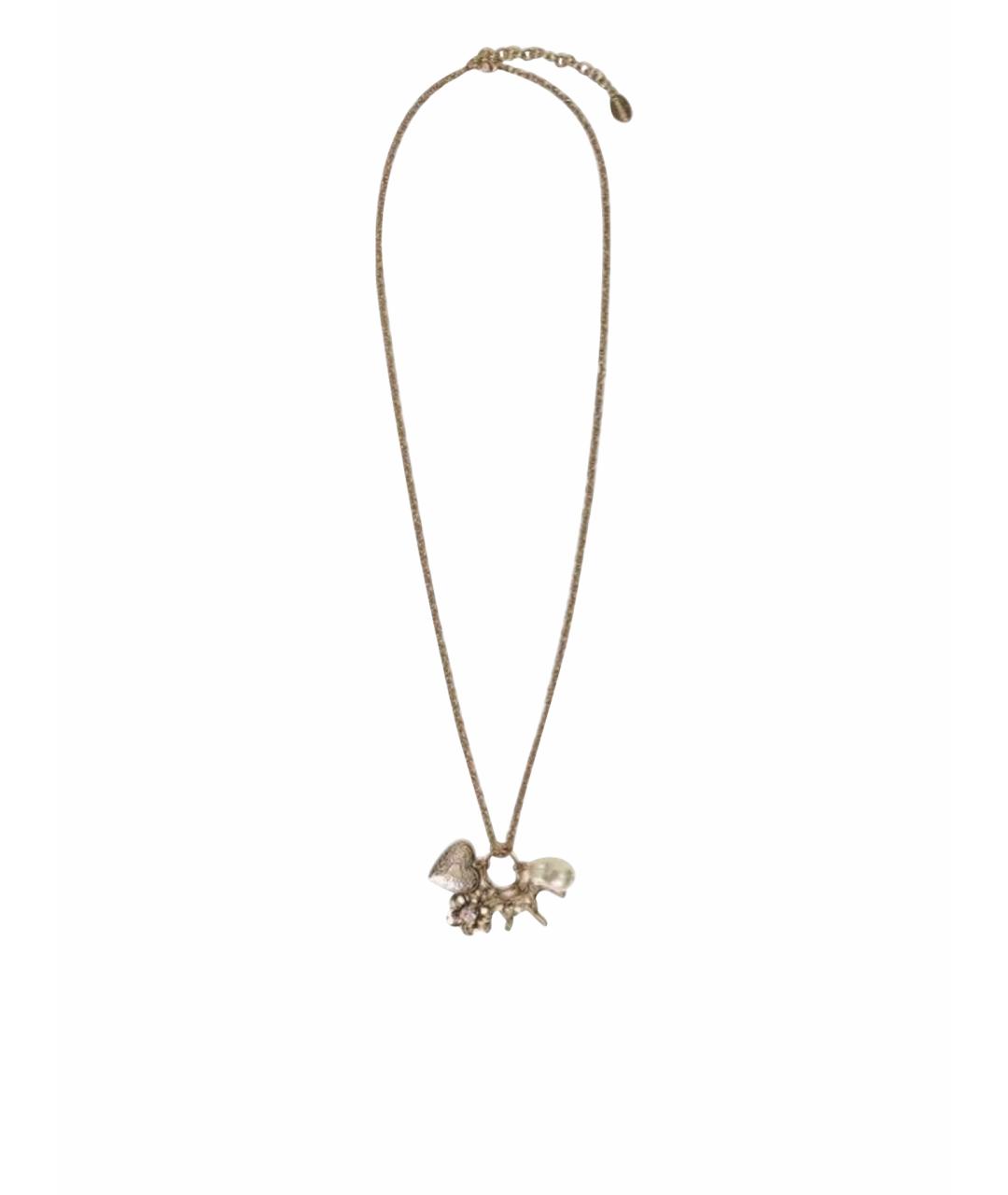 TWIN-SET Золотая металлическая подвеска, фото 1