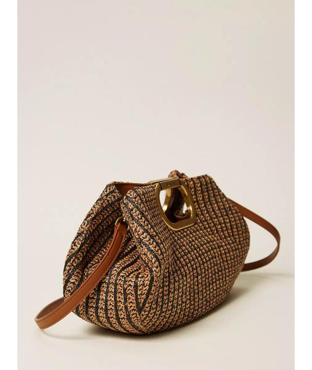 TWIN-SET Мульти пелетеная сумка с короткими ручками, фото 3