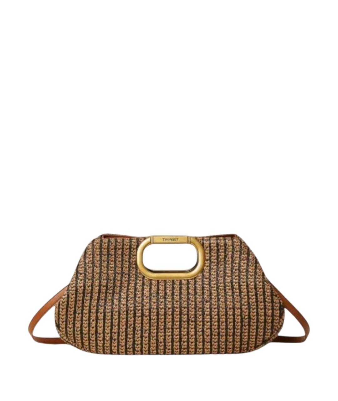 TWIN-SET Мульти пелетеная сумка с короткими ручками, фото 1